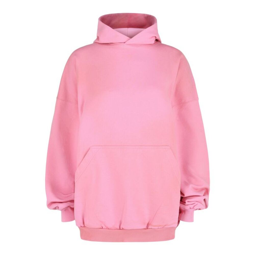 Balenciaga Oversized Aged Hoodie Pink Womens
